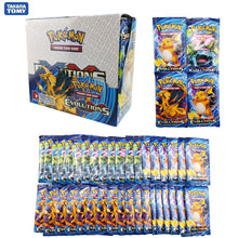 Load image into Gallery viewer, 324pcs Pokemon cards Sun & Moon XY Evolutions Booster Box Collectible Trading Cards Game Child gift